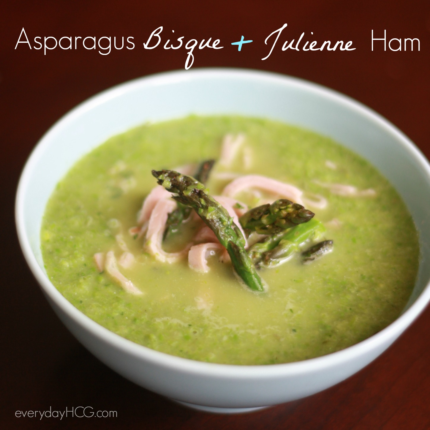 Asparagus Bisque with Julienne Ham square